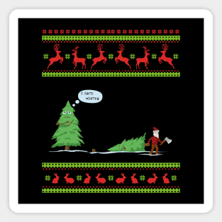 Funny Ugly Christmas Sweater Magnet